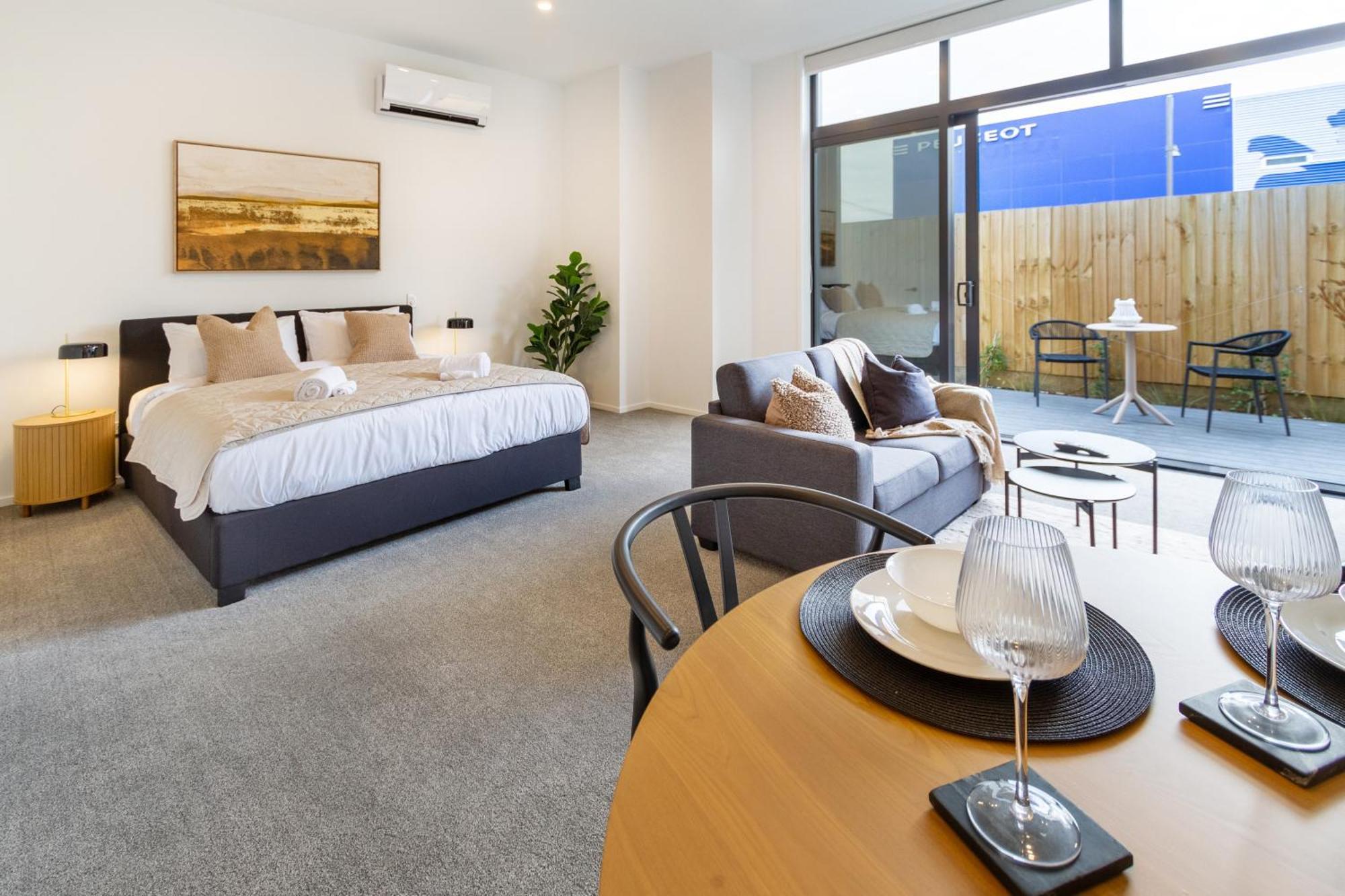 Single Level Studio, Cbd Escape: King Bed Christchurch Buitenkant foto